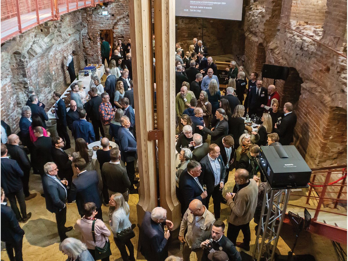 Reception i ruinsalen på Koldinghus, Den Kongelige Samling